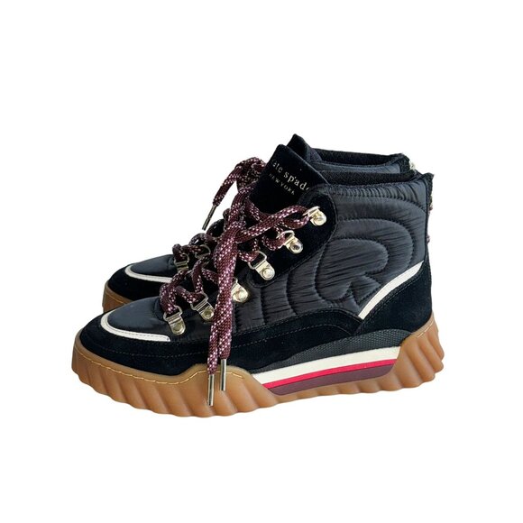 Kate Spade New York 263182 Wynter Hiker Black Boots - Picture 5 of 8